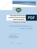 Evaluación en educación a distancia