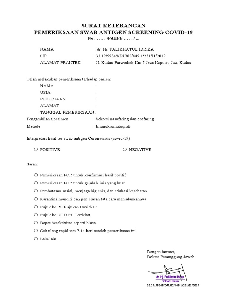 Surat Swab Antigen BR PDF