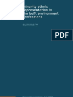 Cabe Report - Minority Ethnic Representation in The Built Environment Professions Summary