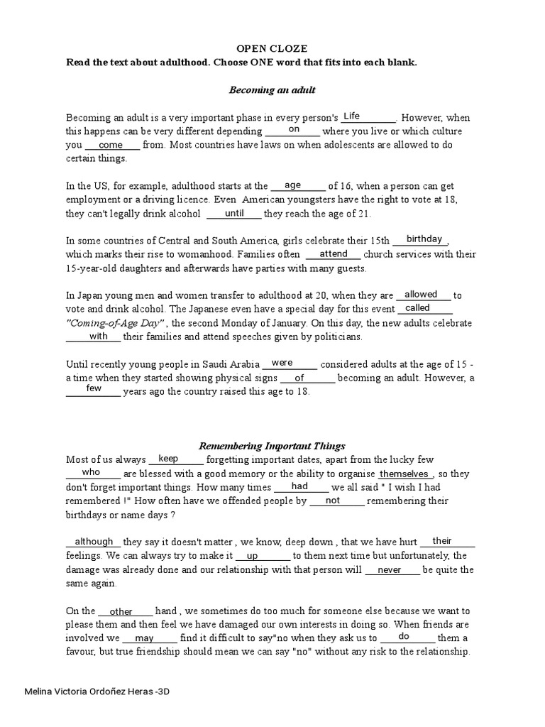 Kami Export TASK 3 FCE PRACTICE | PDF | Adults