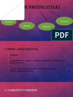 4.0 Formal Forms of Writing