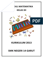 Modul Matematika Kelas Xii