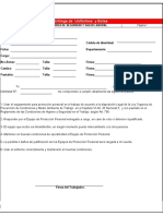 Formato de Entrega de Uniformes