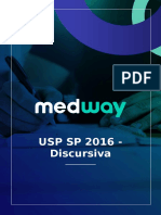 Prova de Residência Médica - Acesso Direto - USP SP 2016 - Discursiva