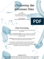 Kelompok 11 - PPT Data Screening Dan Transformasi Data