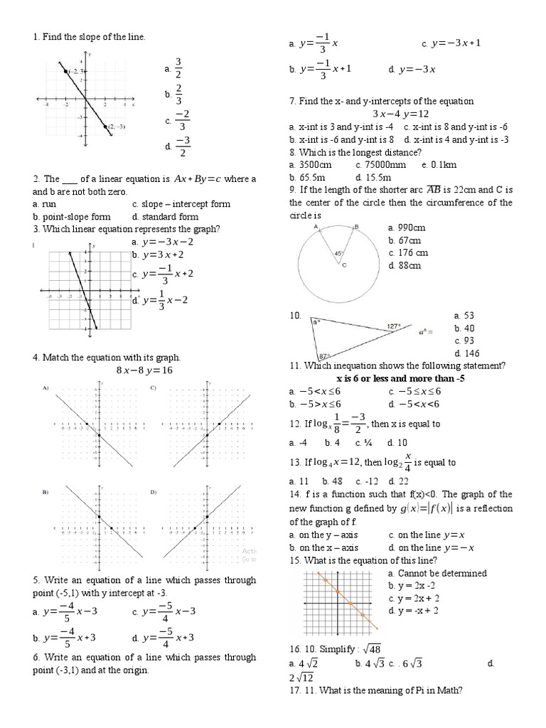 Review math download free pdf trigonometric functions
