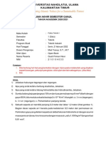 Tugas UAS Fisika Teknik Gusti Firman Noor (210104033) Ganjil TA. 2021 - 2022 (MK Fisika Teknik 1)