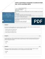 Examen - (AAB02) Cuestionario 1 - Evalúe Su Aprendizaje Contestando El Cuestionario EVA 1, Sobre Anexo de Accionistas, Socios y Partícipes (APS)