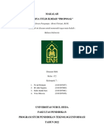 Makalah Karya Tulis Ilmiah Proposal