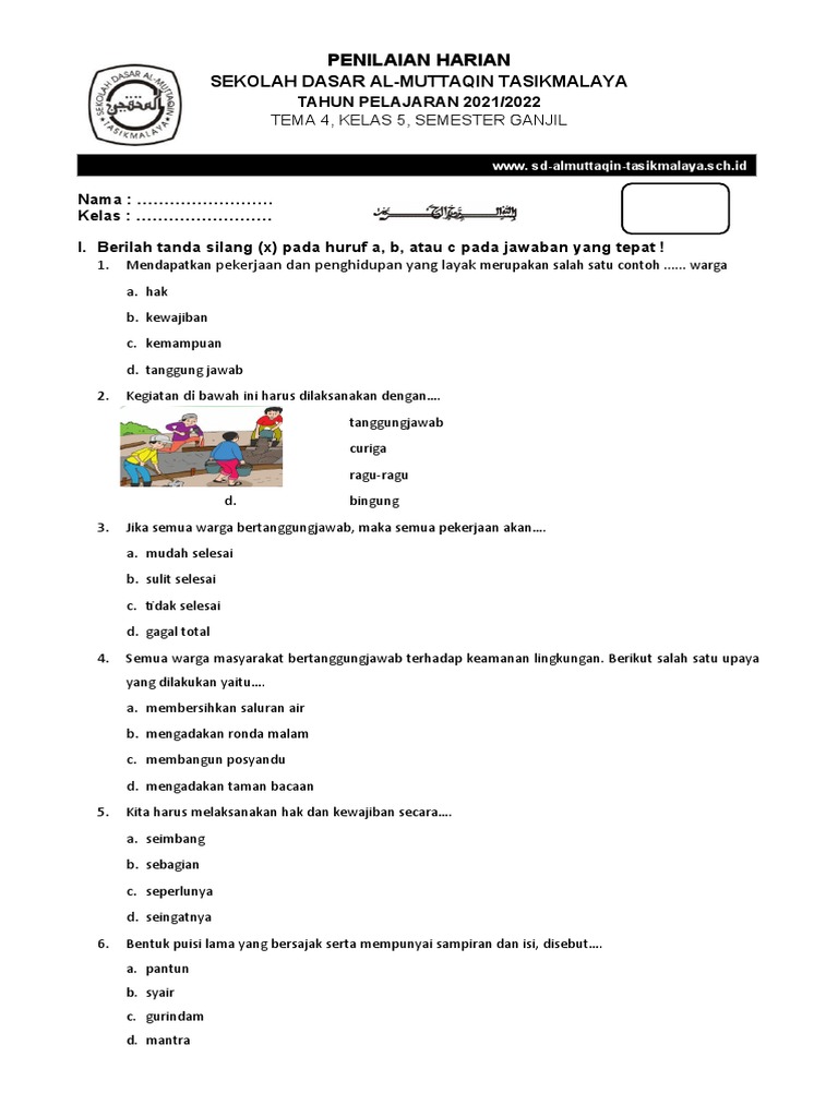 Meningkatkan Pemahaman: Unduh Soal PH Tema 3 Kelas 6
