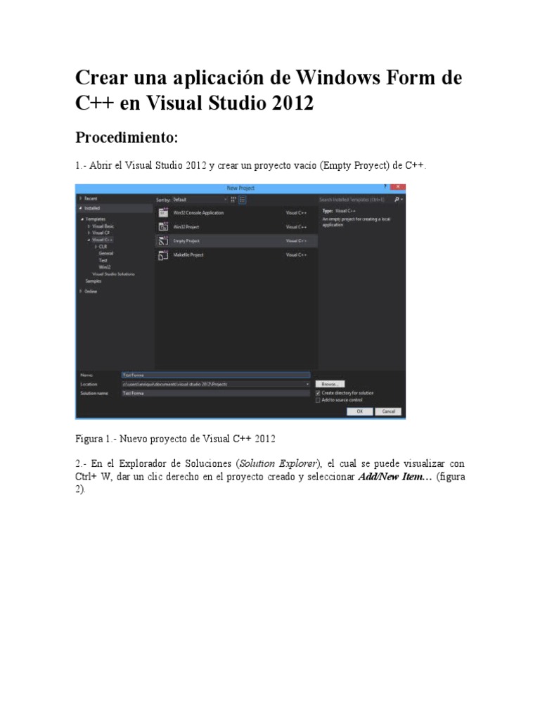 Crear Aplicación C++ en Windows Forms | PDF | Arte