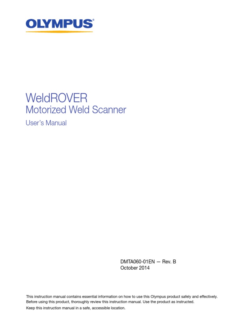 Weld Scanner Useer Manual - WeldROVER Mottorized | PDF | Electricity ...
