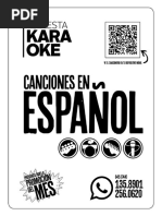 Cancionero Karaoke Esn Español e Ingles Tu Fiesta Karaoke | PDF ...