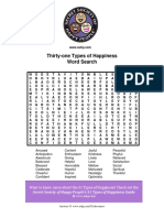 Wordsearch Happiness