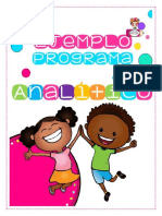 Programa analítico EJEMPLO