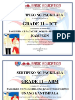 Certificate Grade 11