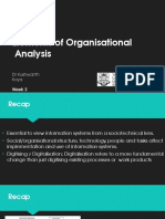 INF6320 - Week 2 - Elements of Organisational Analysis