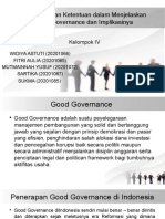 TUGAS KELOMPOK 4 Goode Governance Dan Implikasinya