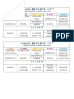 Horario de Clases 3