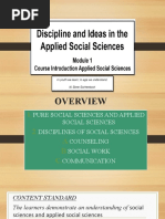 DIASS Pure and Applied Social Sciences