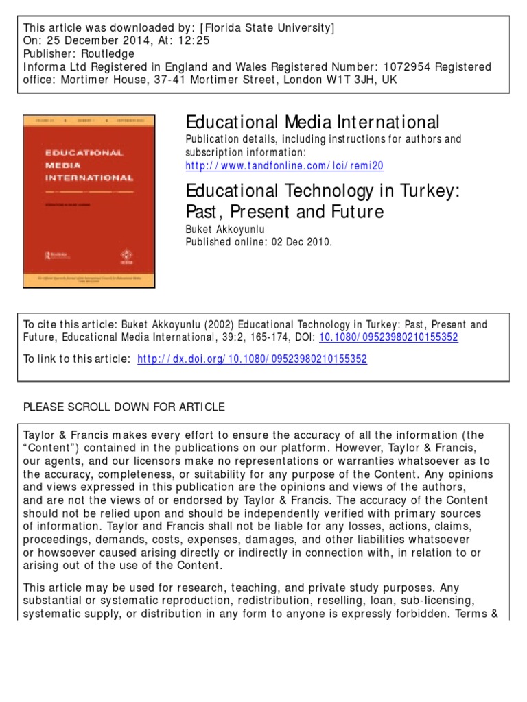 Educational Technology | PDF | Educational Technology | Distance Education