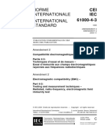 Iec61000-4-3 Electromagnetic Compatibility Part 4-3 Amendment 2