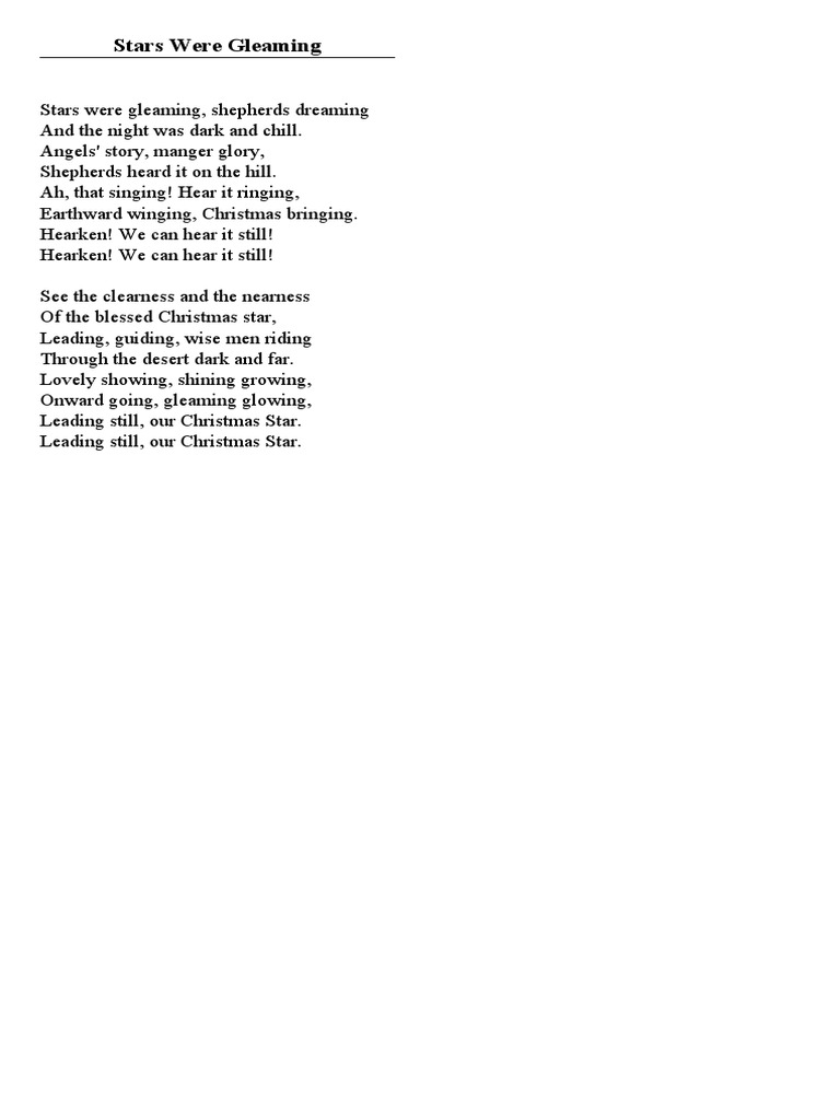 Gleaming Stars of Christmas Joy | PDF