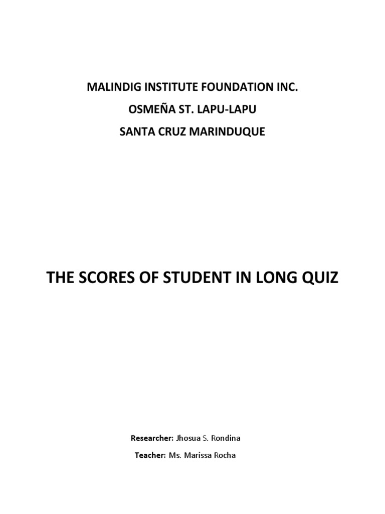 Application of mathematics in nature a study on the scores of students