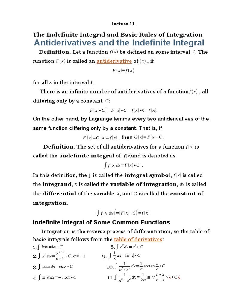 the-indefinite-integral-and-basic-rules-of-integration-an-in-depth