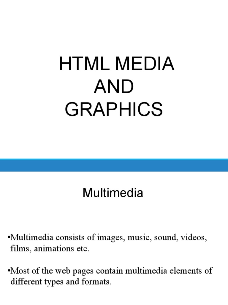 Embedding Multimedia and Graphics in HTML: A Comprehensive Guide to ...