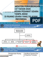 Peraturan Menteri Perhubungan PM 37 TAHUN 2020 Pengoperasian Pesawat Udara Tanpa Awak Di Ruang Udara Yang Dilayani Indonesia
