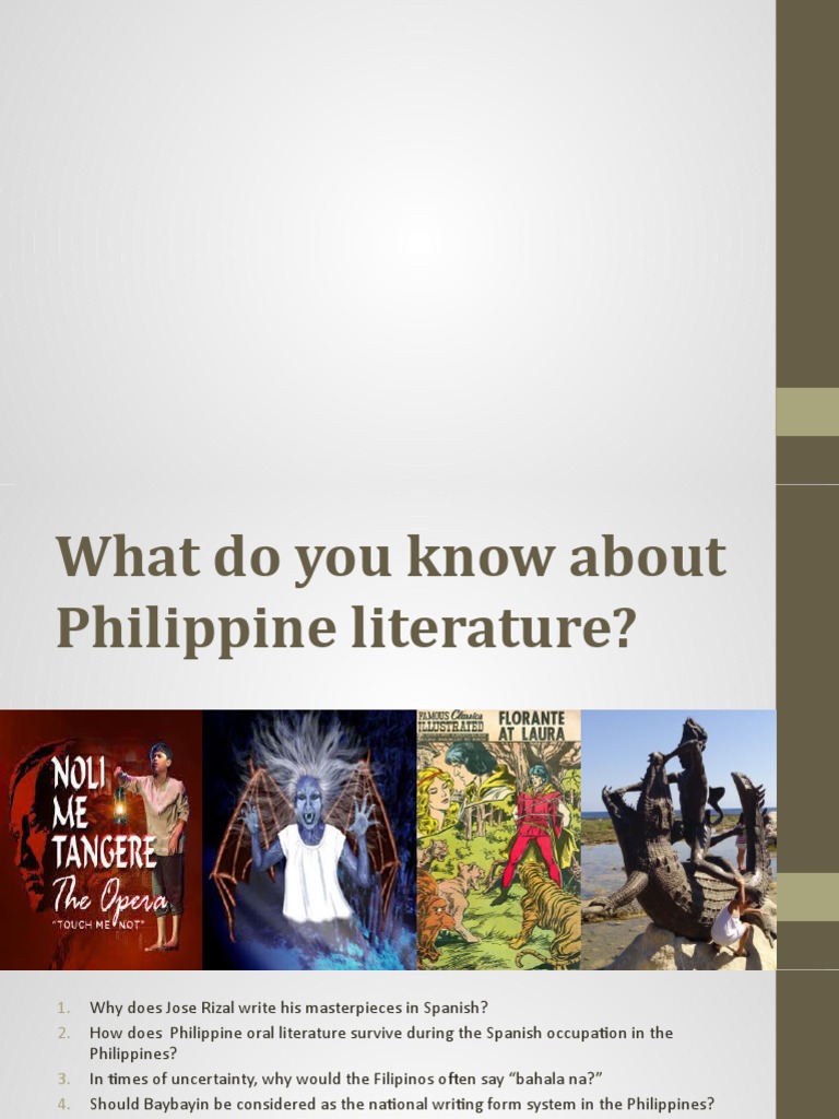 Exploring Philippine Literature | PDF | Philippines