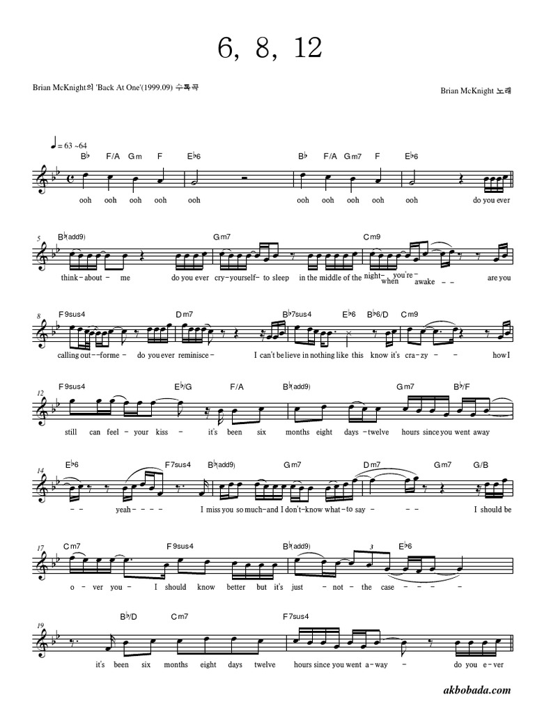 6, 8, 12-Brian McKnight | PDF