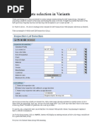 Dynamic Date Selection in Variants