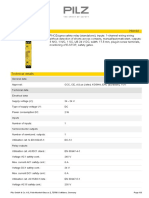 Pnoz S2 24Vdc 3 N/O 1 N/C 750102: Pilz GMBH & Co. KG, Felix-Wankel-Strasse 2, 73760 Ostfildern, Germany Page 1/3