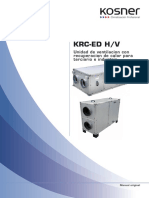 Manual Tecnico (ES) - Recuperador de Calor Kosner KRC 5 ED BP-PH-SV 3650m3 - H Vertical Apto para Control