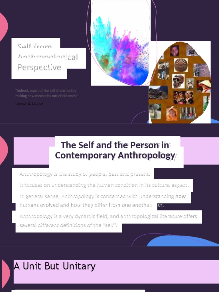 Anthropological Perspectives on Self | PDF | Self | Anthropology