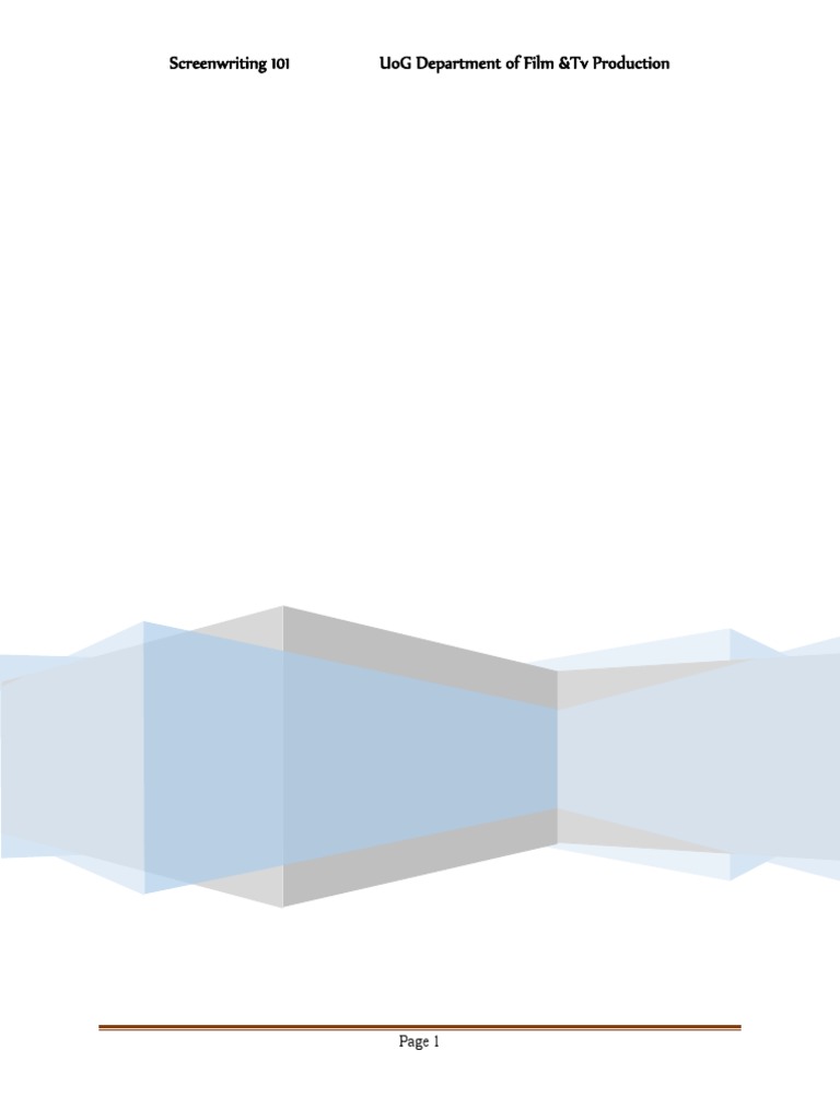 Screenwriting 101 Download Free Pdf Screenplay Screenwriting