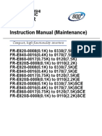 Mitsubishi E800 Manual - Maintenance