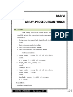 Array, Prosedur Dan Fungsi