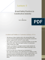 Lecture 5- Health and Safety in Constrution