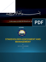 Lecture 7 - Staeholder Assessment and Management-2022