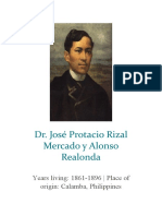 José Protacio Rizal Mercado y Alonso Realonda
