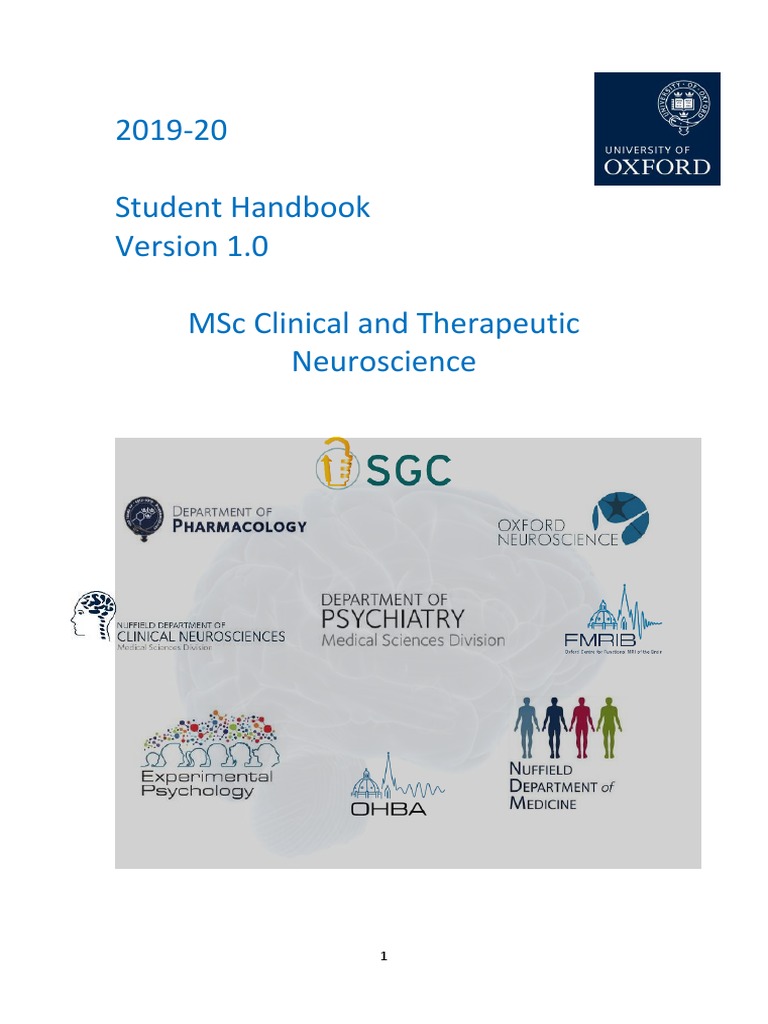 MSC ClinicalandTherapeuticNeuroscienceHandbook201920 | PDF | Thesis ...