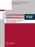 Critical Information Infrastructures Security: Erich Rome Marianthi Theocharidou Stephen Wolthusen