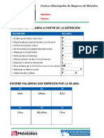 Semana 29 - Ficha Estimulación Cognitiva