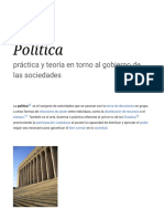 Política - Wikipedia, La Enciclopedia Libre