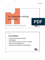 H1 - Inleiding Databanken