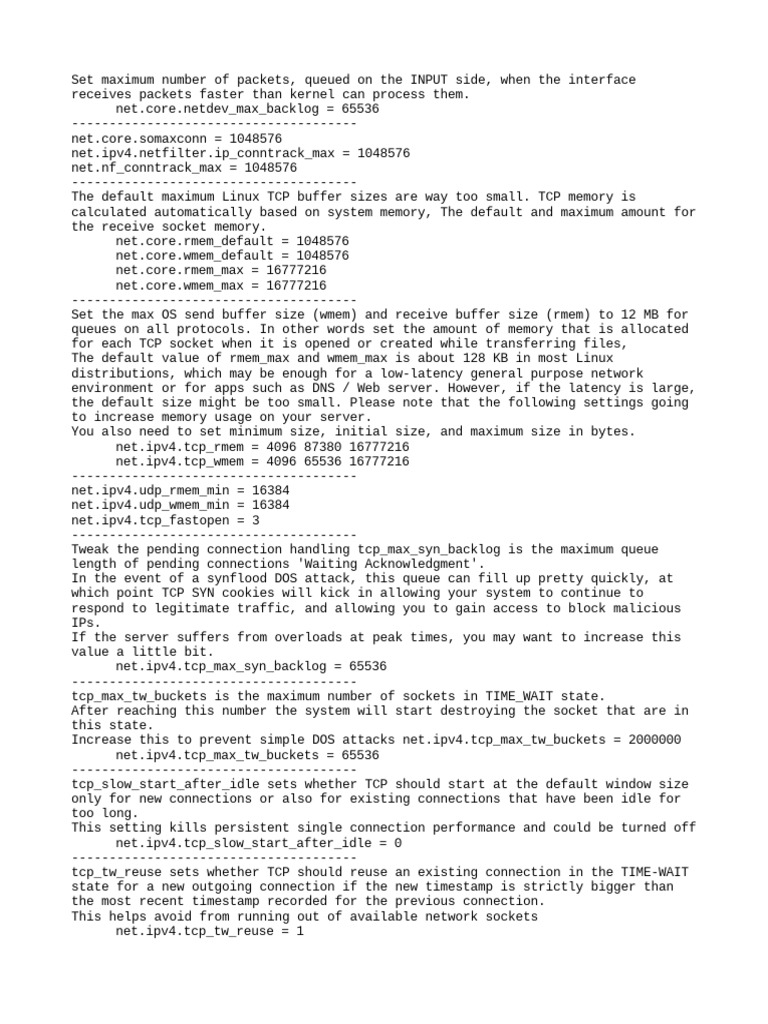 Set Maximum Number of Packets, Queued On The INPUT PDF Transmission