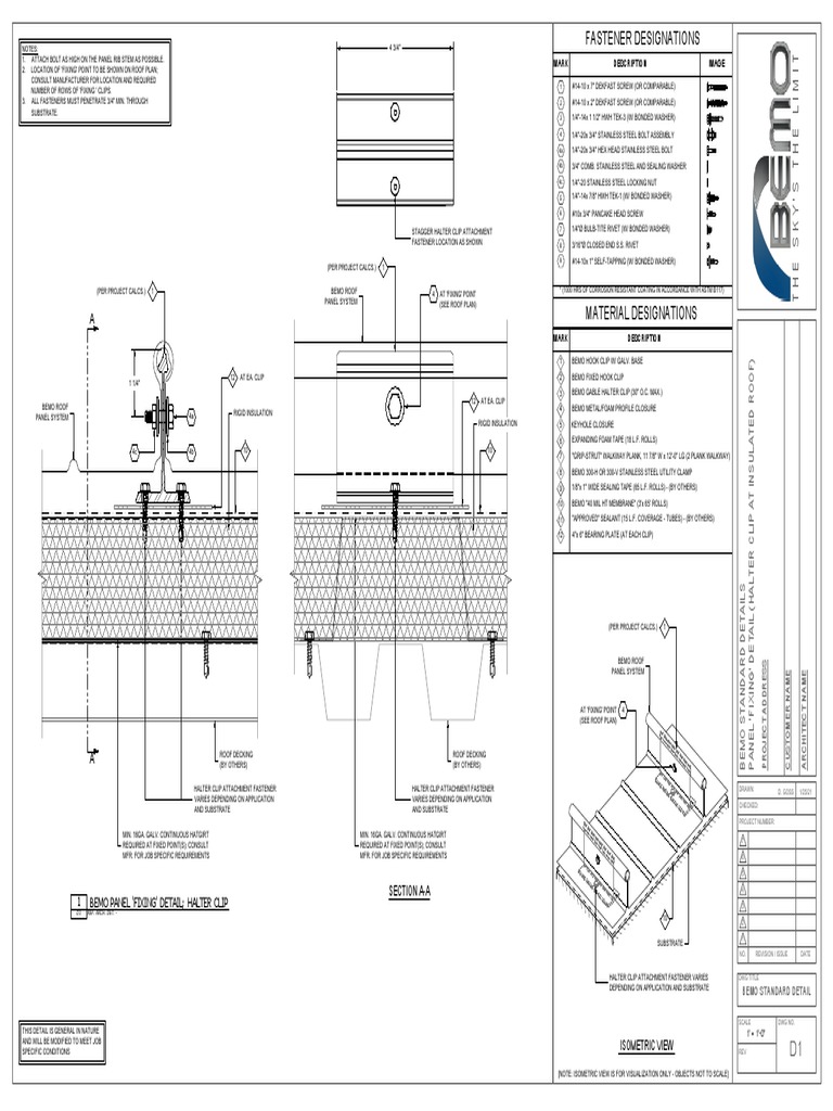 07 Fixing Detail (Halter Clip) Ins. | PDF | Screw | Industrial Processes